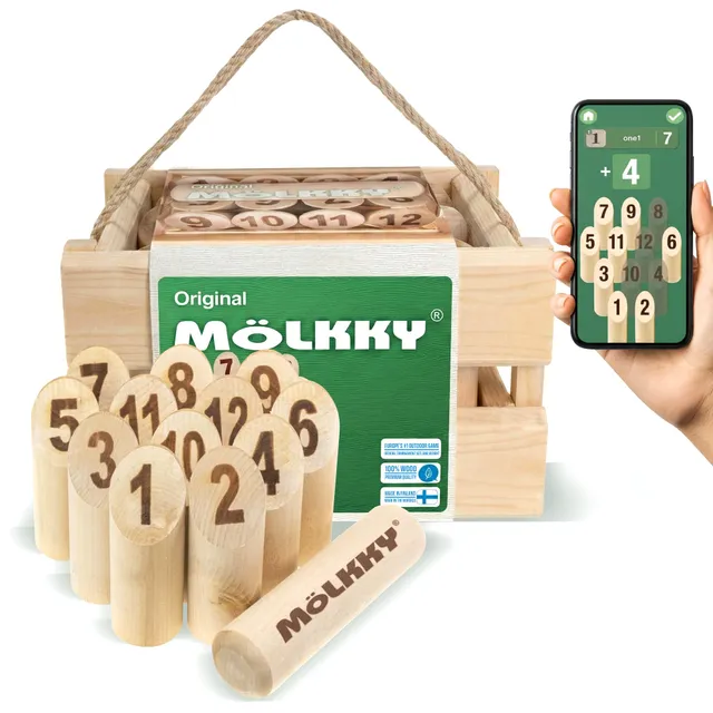 m-lkky-original-wurfspiel-outdoor-birkenholz-mit-12-kegeln image 1