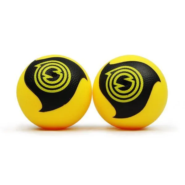 spikeball-pro-b-lle-2er-pack-ersatzball-schwarz-gelb-mit-spin-noppen image 1