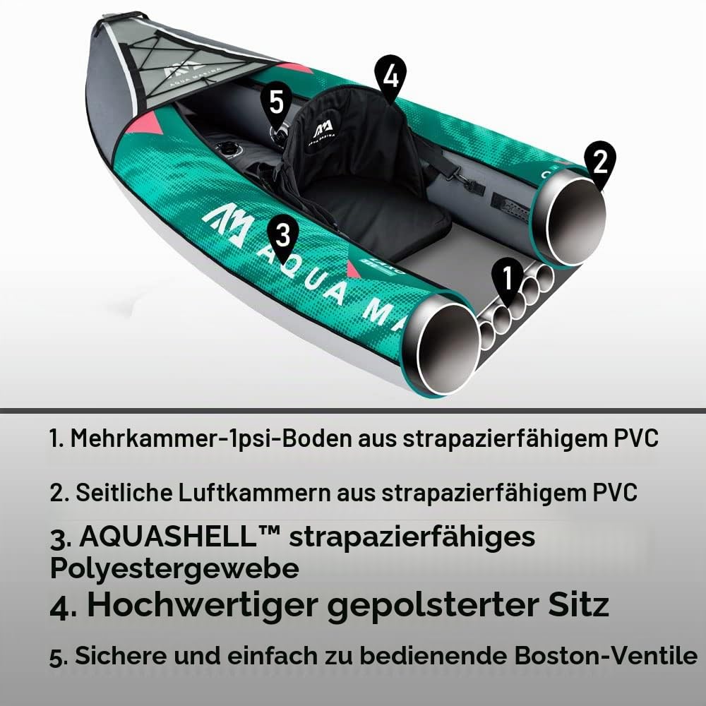 aqua-marina-laxo-aufblasbares-freizeitkajak-320-x-90-cm-f-r-1-2-personen image 5