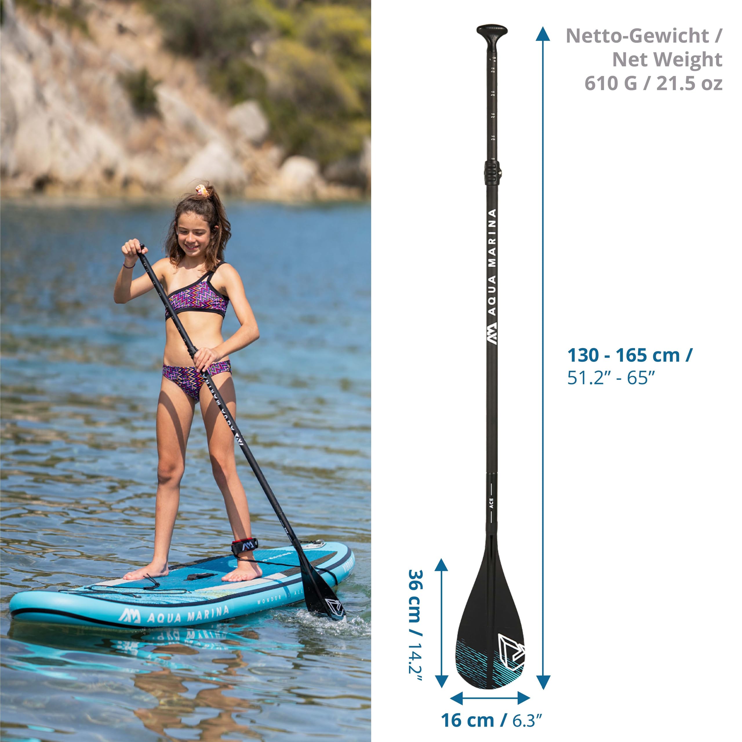 aqua-marina-ace-3-teiliges-sup-paddel-f-r-kinder-130-165-cm-aluminium image 6