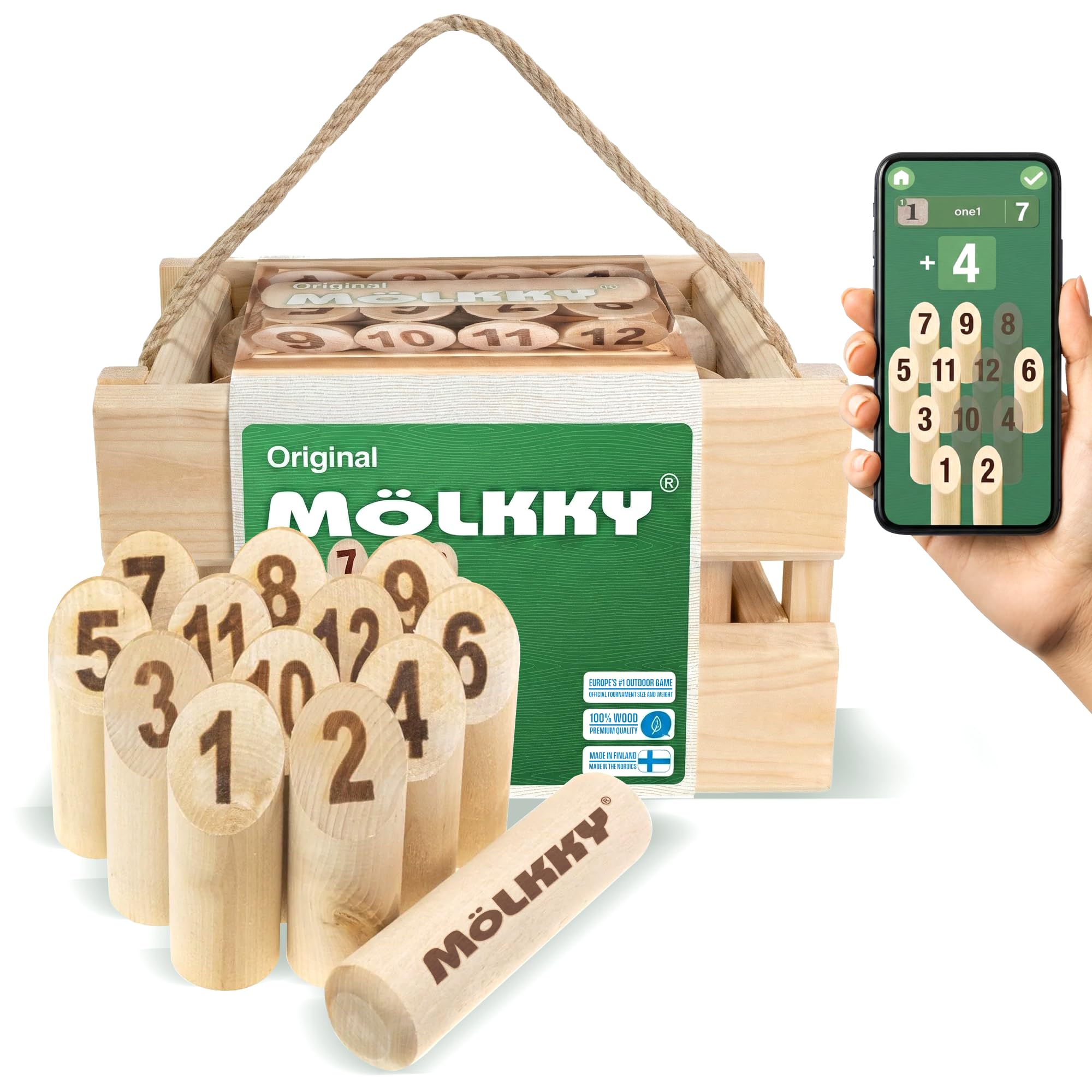 m-lkky-original-wurfspiel-outdoor-birkenholz-mit-12-kegeln image 1