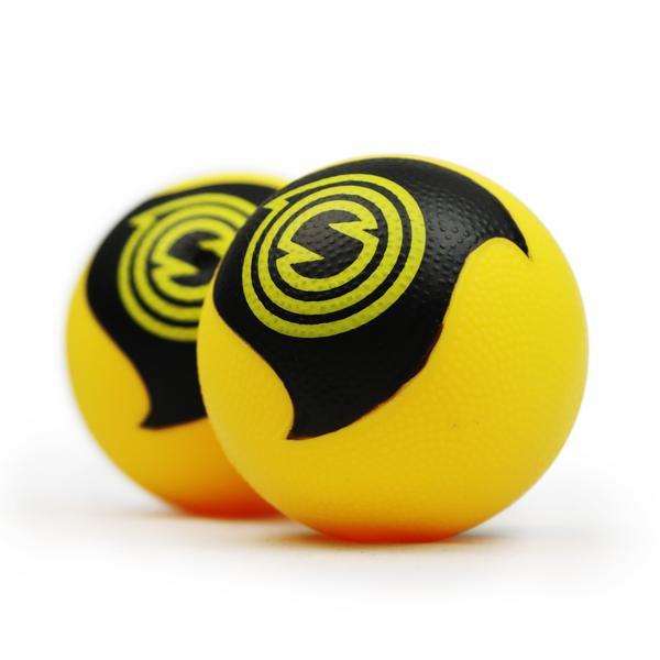 spikeball-pro-b-lle-2er-pack-ersatzball-schwarz-gelb-mit-spin-noppen image 2