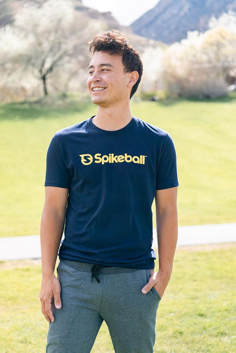 spikeball-klassisches-logo-t-shirt-marineblau image 3