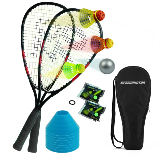 speedminton-s70-einsteiger-crossminton-set-orange-schwarz image 1