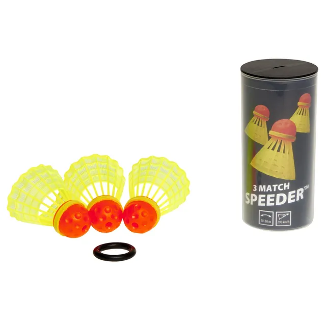 speedminton-match-speeder-3er-pack-wettkampfball-crossminton-inkl-windring image 1