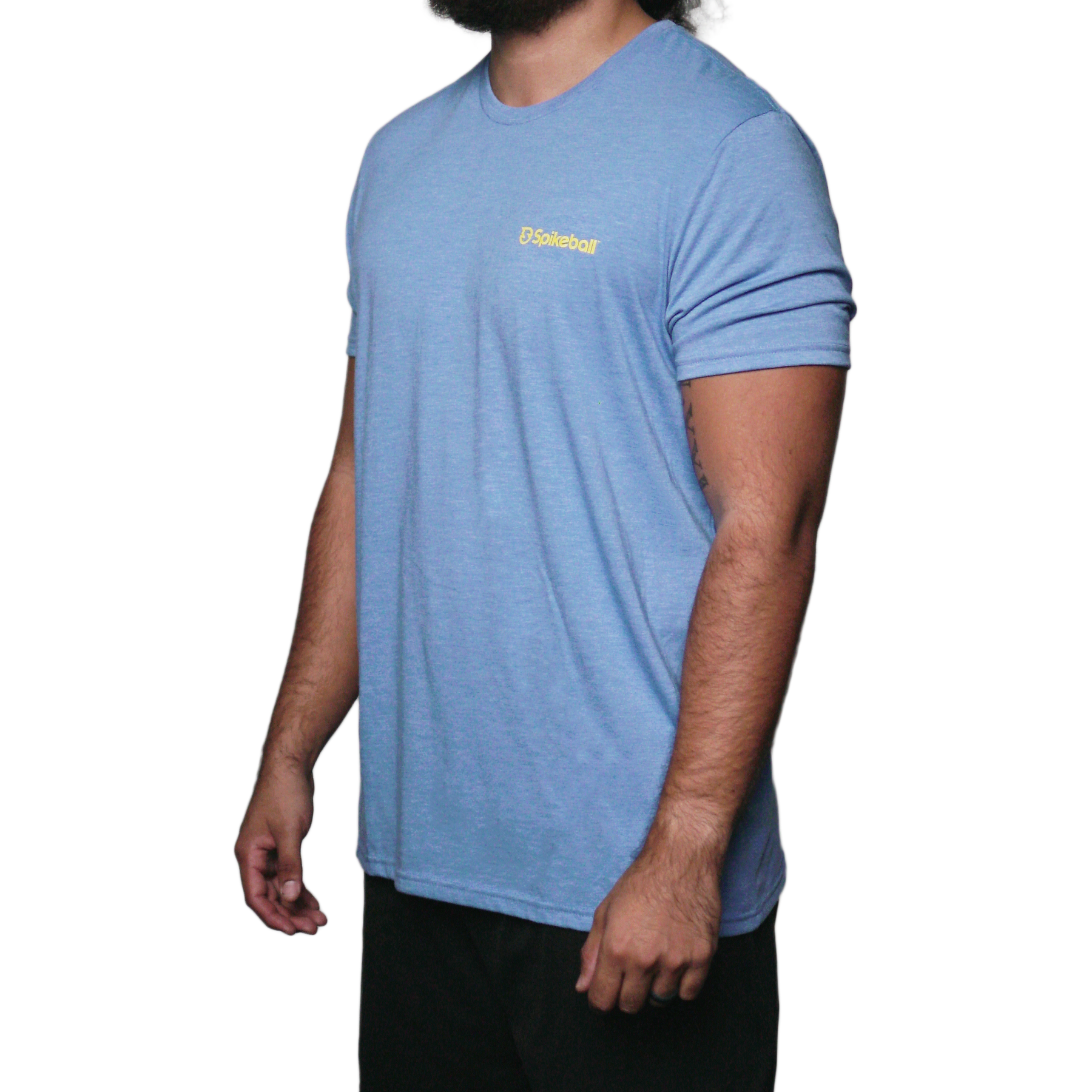 spikeball-t-shirt-kleines-logo-olympisch-blau-tri-blend-shirt image 3