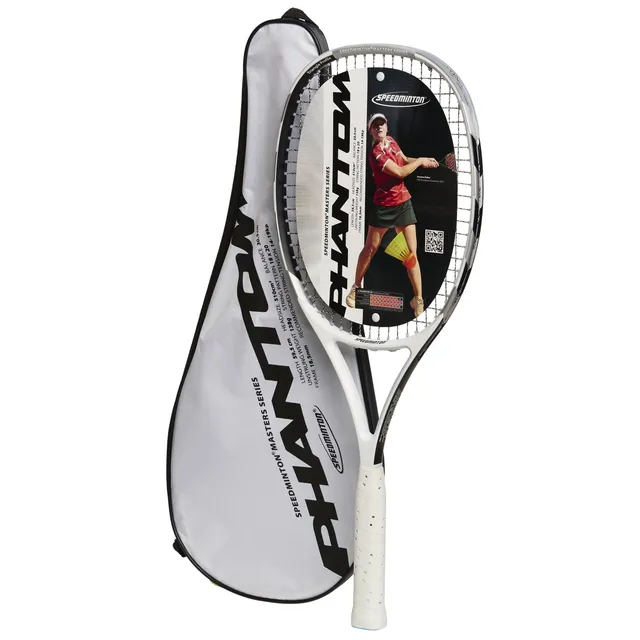 speedminton-racket-phantom-wei-schwarz-silber image 1