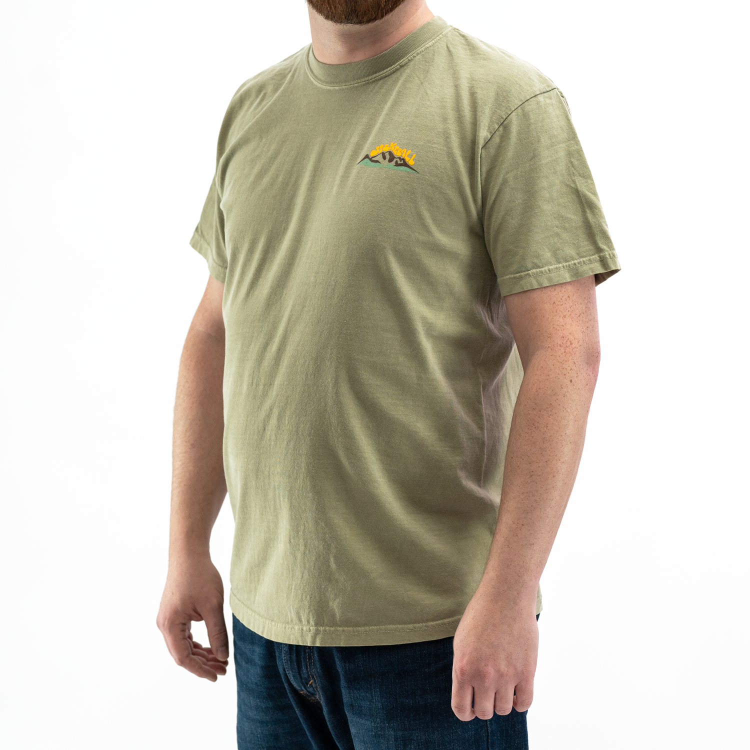 spikeball-mountain-t-shirt-khaki image 1