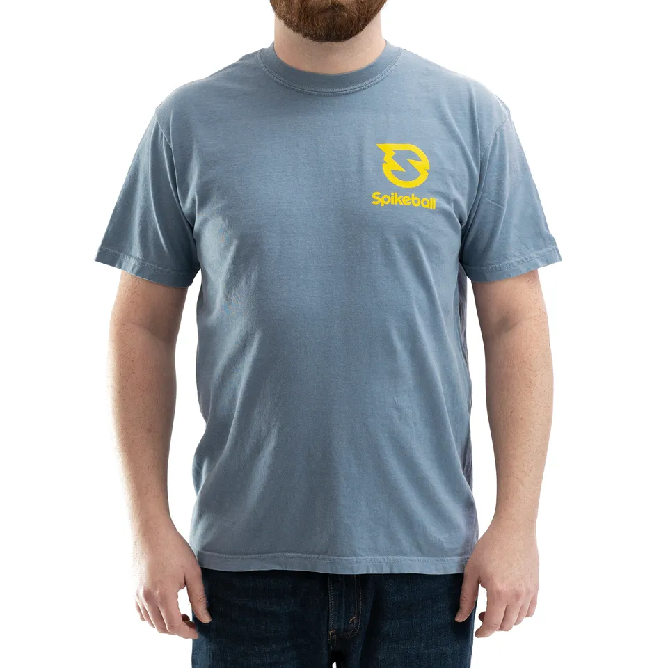 spikeball-spiel-t-shirt-schiefergrau-game-tee image 1