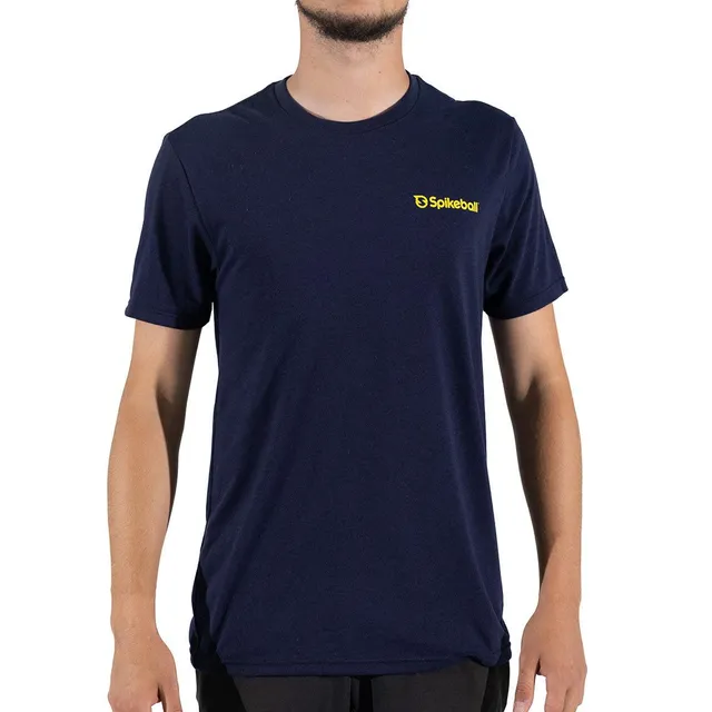 spikeball-t-shirt-mit-kleinem-logo-marineblau image 1