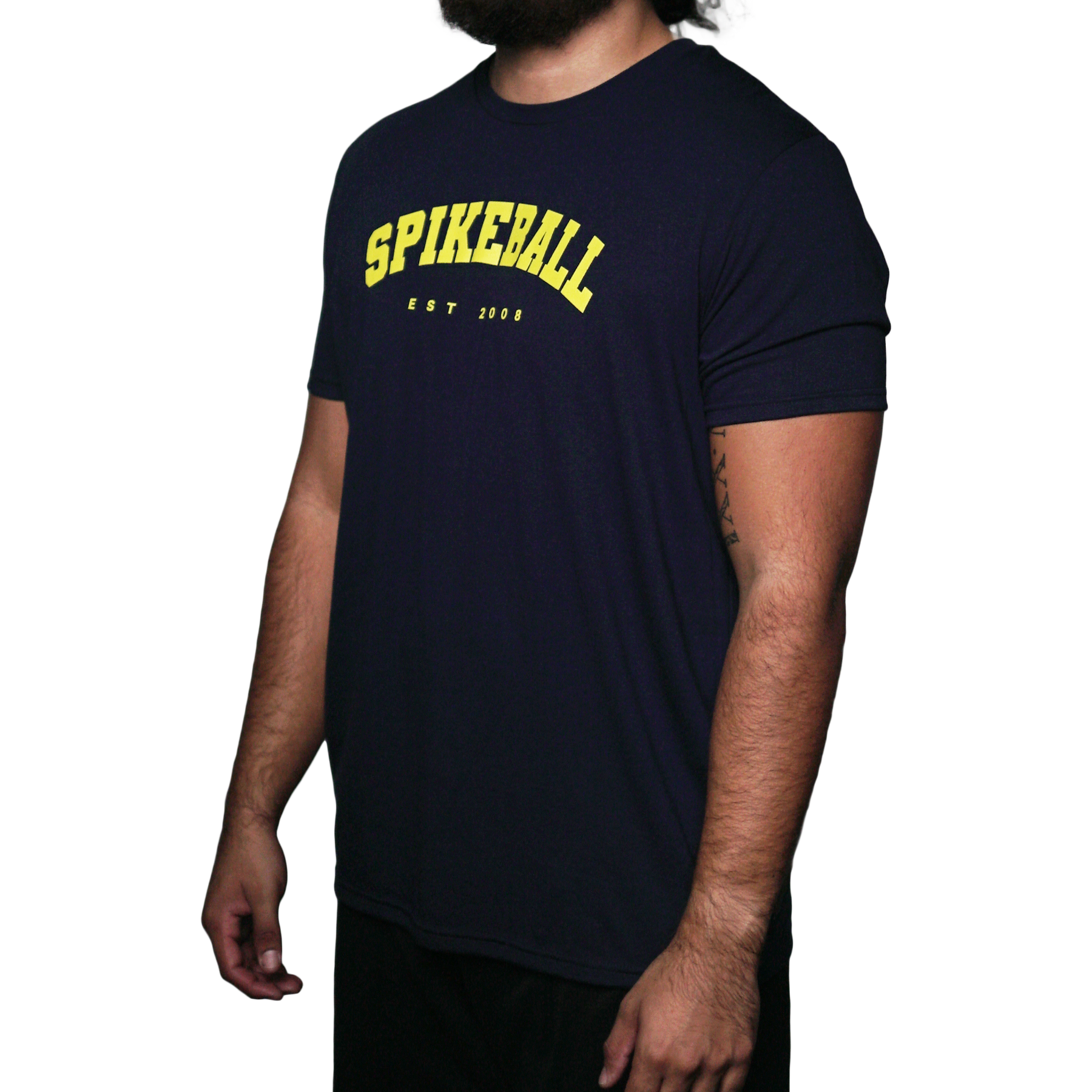 spikeball-heritage-t-shirt-marineblau-vintage-tri-blend-shirt image 3