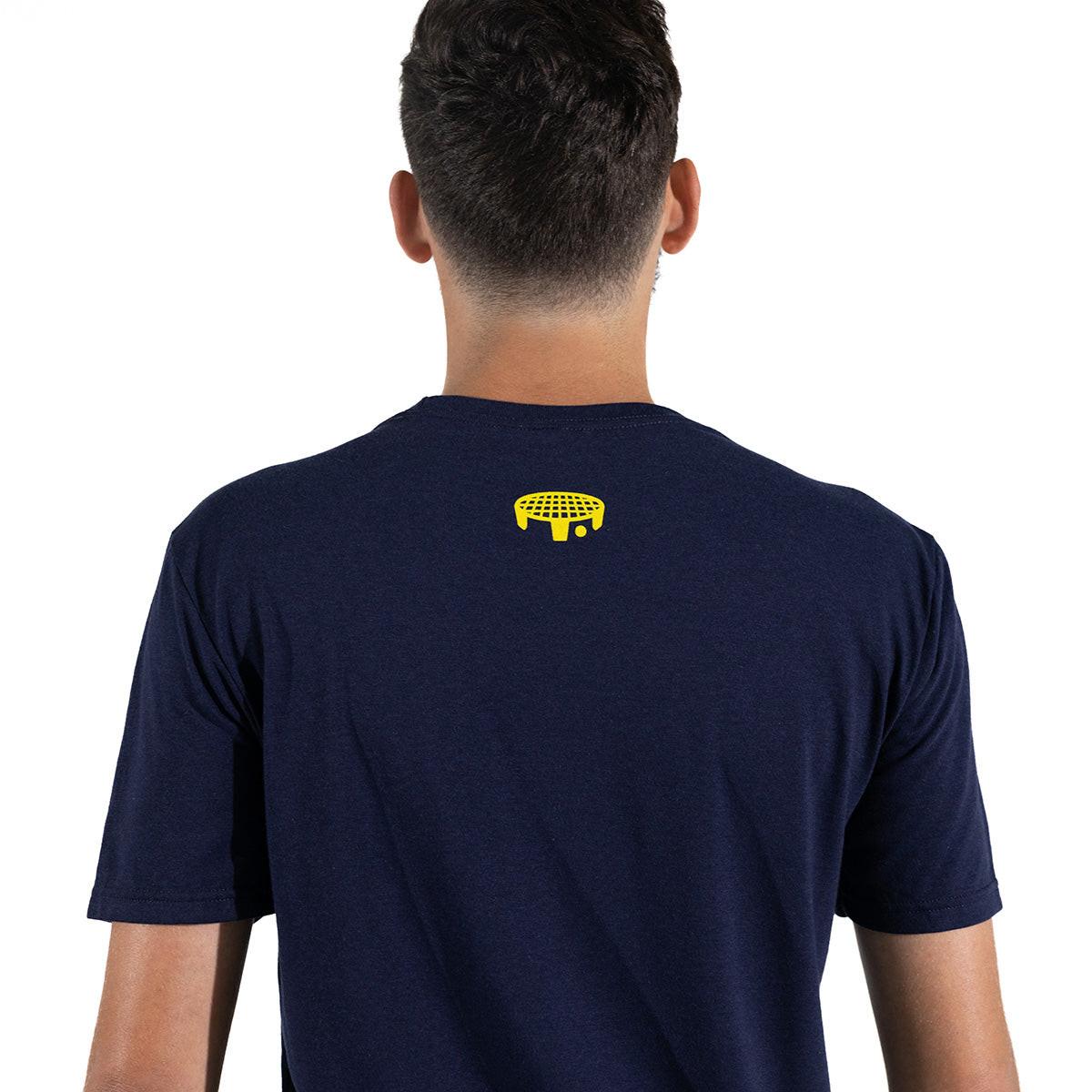 spikeball-t-shirt-mit-kleinem-logo-marineblau image 3
