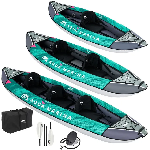 aqua-marina-laxo-aufblasbares-freizeitkajak-320-x-90-cm-f-r-1-2-personen image 1