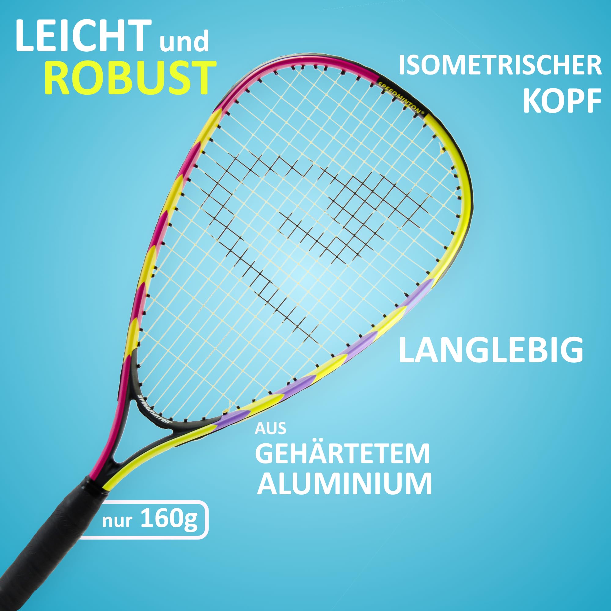 speedminton-junior-set-crossminton-kinder-set-2-schl-ger-2-fun-speeder-mit-tasch image 6